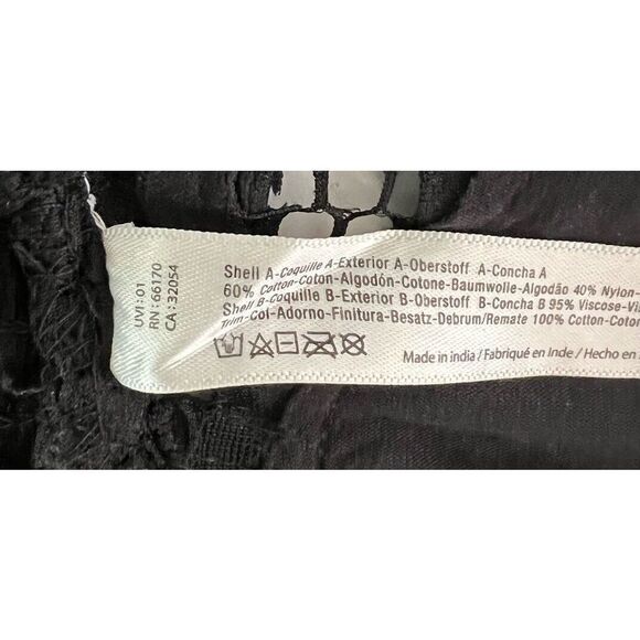 Free People Adella Bralette Sz Small Set Of 2 White & Black. NWOT Display Models - Picture 11 of 16